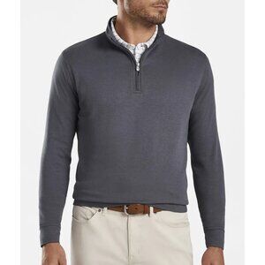 Peter Millar Gray Quarter-Zip Sweatshirt